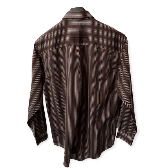 Van Heusen Studio wrinkle free stain shield men’s long sleeve button down shirt - Picture 12 of 16